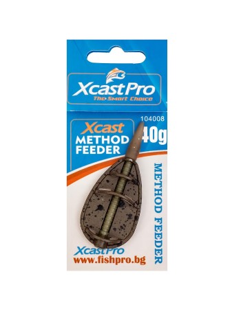 Метод фидер хранилка FishPro Xcast Pro Method Feeder, Drop Shape