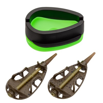 Комплект от 2 метод фидер хранилки с преса Xcast Pro 104113, 30+40 г