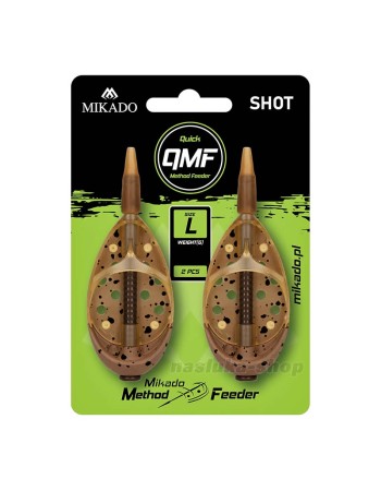Метод фидер хранилки Mikado Method Feeder Shot QMF L, 2 бр.
