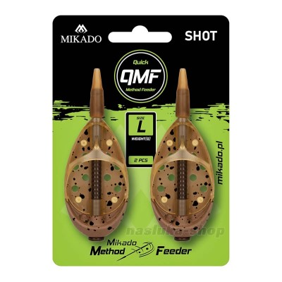 Метод фидер хранилки Mikado Method Feeder Shot QMF L, 2 бр.
