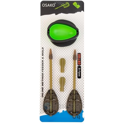 Сет от 2 метод фидер хранилки с преса Osako E983C, 30+40 г