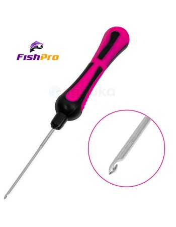 Игла за стръв FishPro Hair Needle, Pink