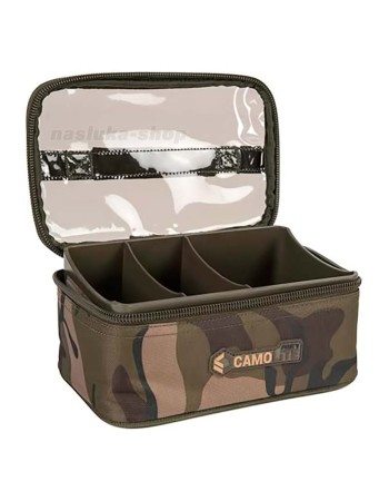 Чанта за тежести и аксесоари с твърда вложка Fox CamoLite Lead and Bits Bag, Large