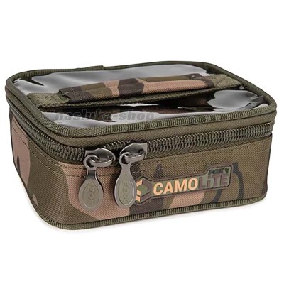 Чанта за тежести и аксесоари с твърда вложка Fox CamoLite Rigid Lead and Bits Bag, Small