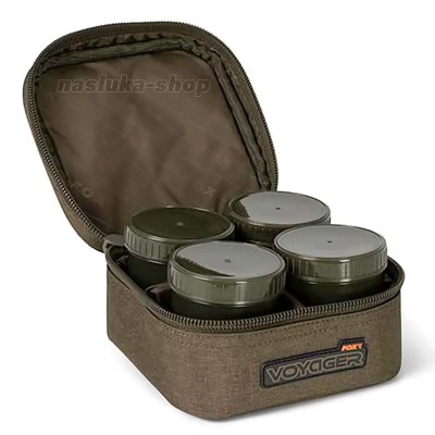 Чанта с контейнери за стръв Fox Voyager 6 Pot Hookbait Case