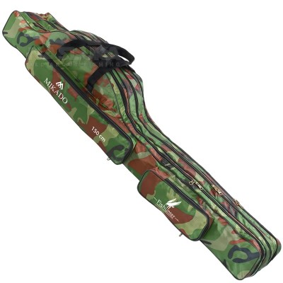 Троен калъф за въдици Mikado Fishunter Camo