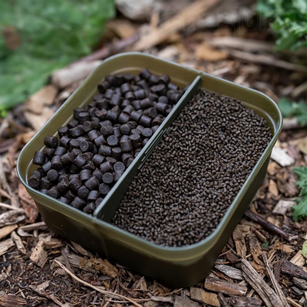 Korum Divided Bait Tub 2PT, Кутия за стръв с капак, 1.13 л — снимка 4