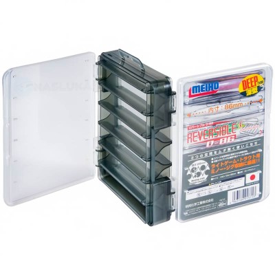 Двустранна кутия за воблери, клатушки и пилкери Meiho Reversible D-86