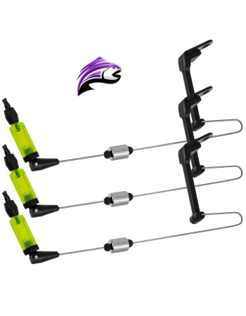 Комплект от 3 бр. обтегачи с твърдо рамо FishPro FP-09 Combo