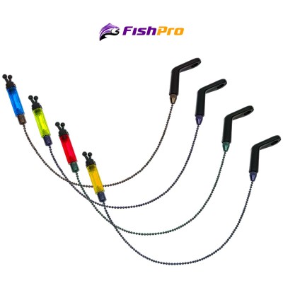 Сет от 4 шаранджийски обтегача с верижка FishPro FP-10