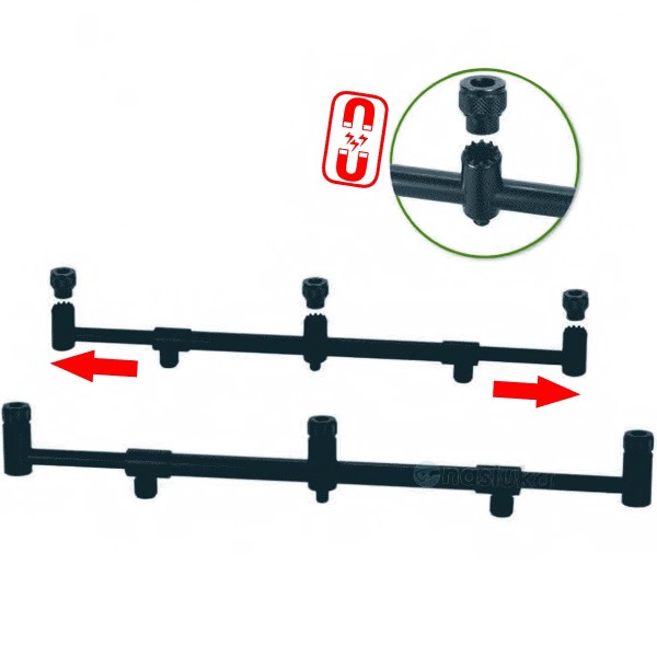 Регулируем бъзбар за три въдици Extra Carp Magnetic Connector 6234 — снимка 1