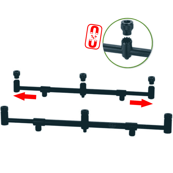 Регулируем бъзбар за три въдици Extra Carp Magnetic Connector 6234 — снимка 2