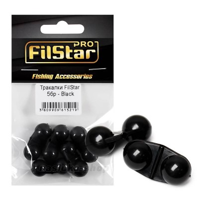Двойни тракалки за сом Filstar Catfish Rattles, Black, 5 бр.
