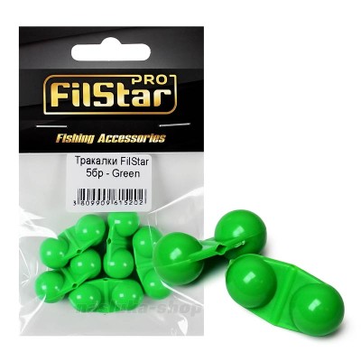 Двойни тракалки за сом Filstar Catfish Rattles, Green, 5 бр.