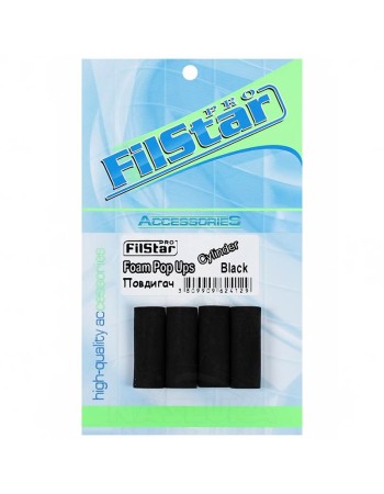 Filstar Foam Pop Ups Cylinder, Black/Повдигащи пръчки за монтажи, 10 мм, 4 бр.