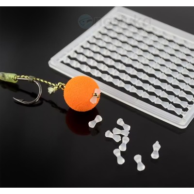 Стопери за стръв FishPro 011, Прозрачни, 200 бр.