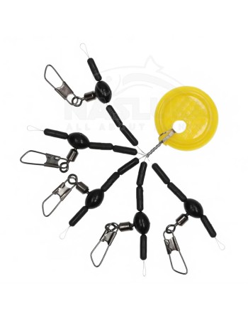 Вирбели за пелет-ваглер със стопери Mikado Connector Pellet Waggler Kit, 5 бр.