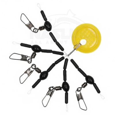 Вирбели за пелет-ваглер със стопери Mikado Connector Pellet Waggler Kit, 5 бр.