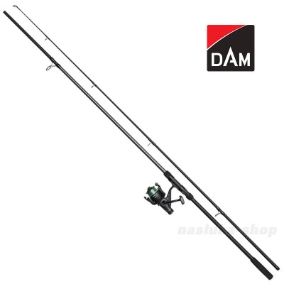 Комплект въдица, макара и влакно за шаран DAM Full Tech Carp 3.6 м, 3 lb, 2 части, 6000FS CMB
