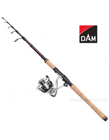 Телескопичен спининг комплект DAM Impressa Tele Spin 2.40 м, 7-28 г, 3000 CMB