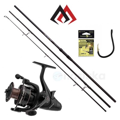 Шаранджийски комплект Mikado Intro Carp, 3.60 м, 3.5 lb