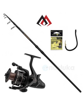 Шаранджийски комплект Mikado Intro Tele Carp, 3.90 м, 3 lb