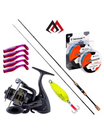 Спининг комплект Mikado Sensual NG, 2.40 м, 5-25 г