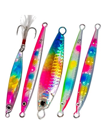 Комплект морски джигове Sokudo Jig Color Set, Clown/Rainbow