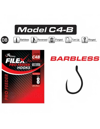 Фидер куки без контра Filex Pro Feeder Hooks, модел C4B, 15 бр.