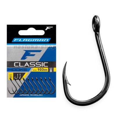 Куки с ухо Flagman Classic 103 BN, 10 бр.