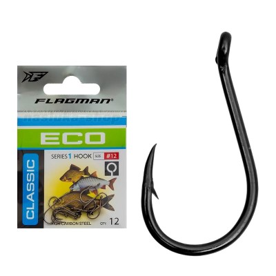 Куки с ухо Flagman ECO Classic 1, 12 бр.