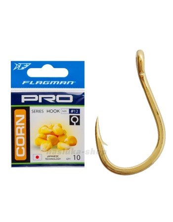 Куки за риболов с царевица Flagman Pro Corn, 10 бр.