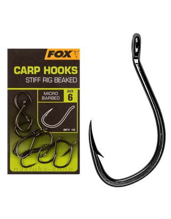 Куки за шаран Fox Carp Hooks Stiff Rig Beaked, 10 бр.