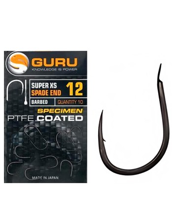 Guru Super XS Spade End, Barbed, 10 бр., Куки за фидер с лопатка