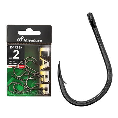 Японски куки с ухо за шаран Hayabusa Carp K-1 XS BN, 10 бр.