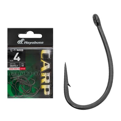 Японски куки с ухо за шаран Hayabusa Carp L-1 NRB, 10 бр.