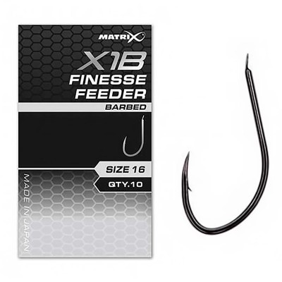 Куки за фидер риболов Matrix X1B Finesse Feeder, 10 бр.