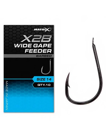 Куки за фидер Matrix X2B Wide Gape Feeder, 10 бр.