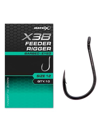 Куки за фидер риболов Matrix X3B Feeder Rigger, 10 бр.