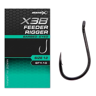 Куки за фидер риболов Matrix X3B Feeder Rigger, 10 бр.