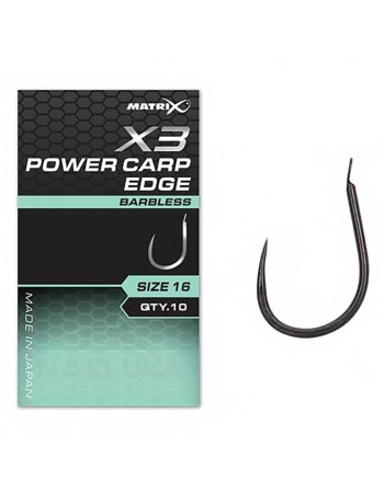Куки без контра Matrix X3 Power Carp Edge, 10 бр.