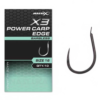 Куки без контра Matrix X3 Power Carp Edge, 10 бр.