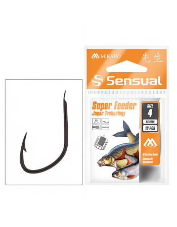 Куки за фидер Mikado Sensual Super Feeder BN, 10 бр.