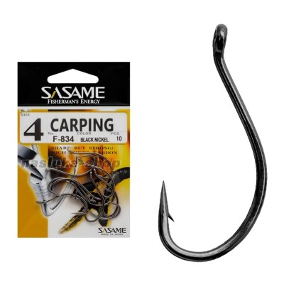 Куки с ухо за шаран Sasame Carping F-834