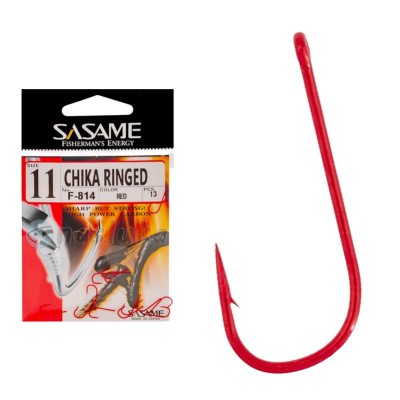 Куки Sasame Chika Ringed F-814, Red