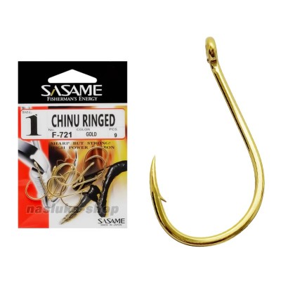 Куки с ухо за фидер и шаран Sasame Chinu Ringed F-721 G