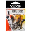 Куки Sasame Keiryu Ringed F-741 BN - перфектни за улов на Платика, Шаран, Бабушка, Морунаж, Кефал, Каракуда, Червеноперка