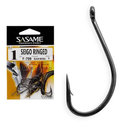 Куки за шаран и сом Sasame Seigo Ringed F-709 BN