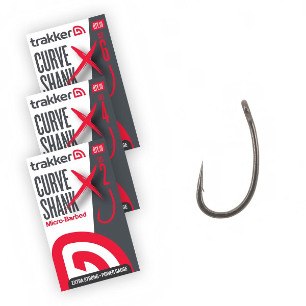 Trakker Curve Shank, Куки за риболов на шаран — снимка 1