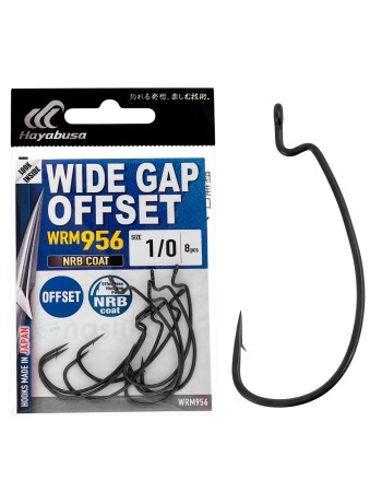 Hayabusa Wide Gap Offset WRM956, NRB Coat, Офсетни куки в пакет